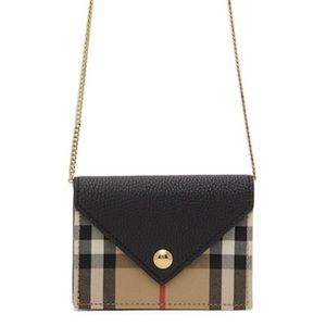 Burberry beige vintage check jade bag
